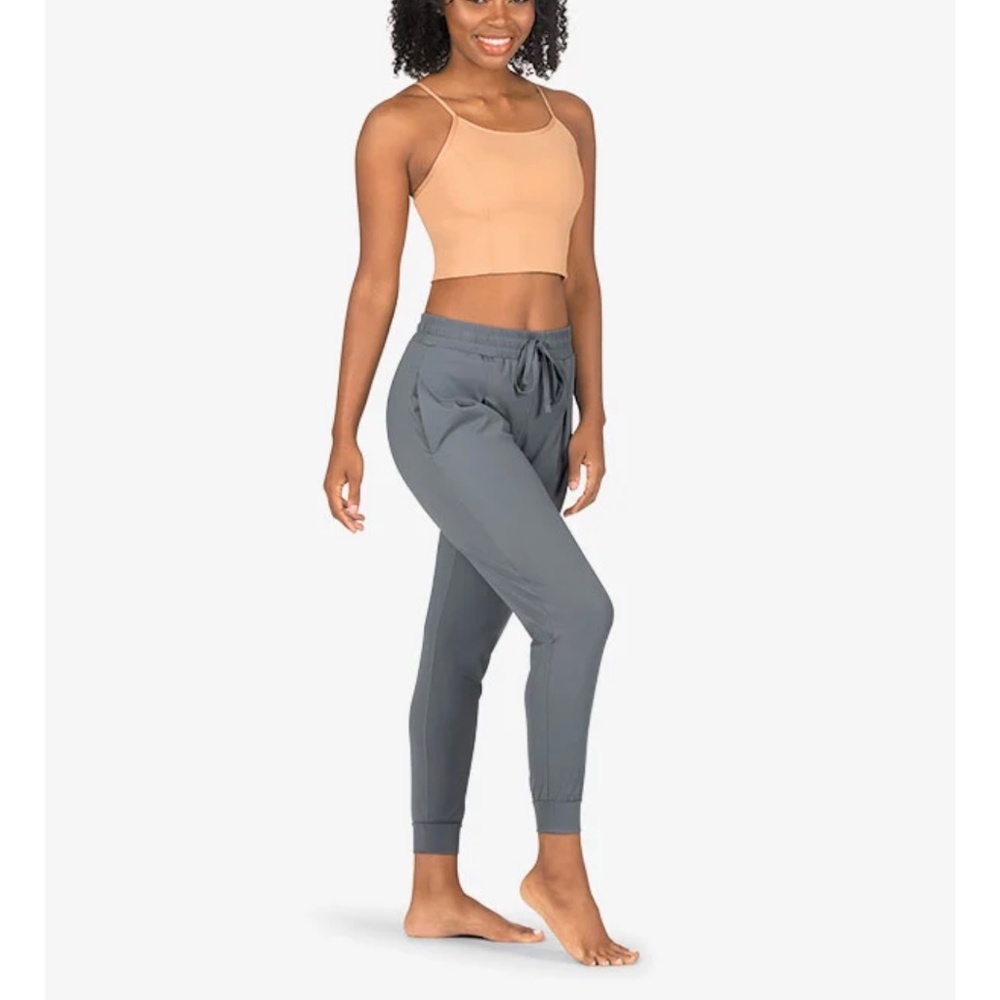 Mono B solid pleated front joggers, small